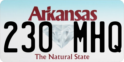 AR license plate 230MHQ