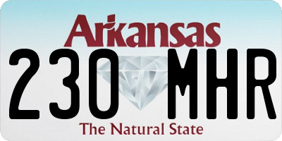 AR license plate 230MHR