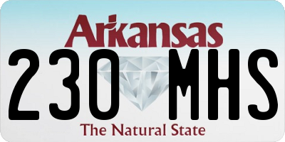 AR license plate 230MHS