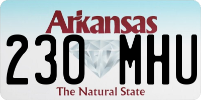 AR license plate 230MHU