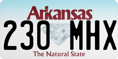 AR license plate 230MHX