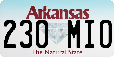AR license plate 230MIO