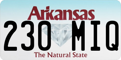 AR license plate 230MIQ
