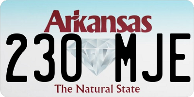 AR license plate 230MJE