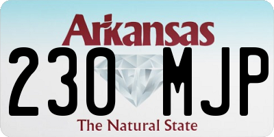 AR license plate 230MJP