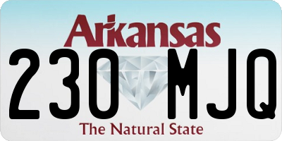 AR license plate 230MJQ