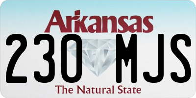 AR license plate 230MJS