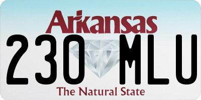 AR license plate 230MLU