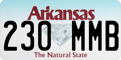 AR license plate 230MMB