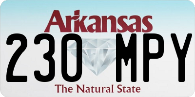 AR license plate 230MPY