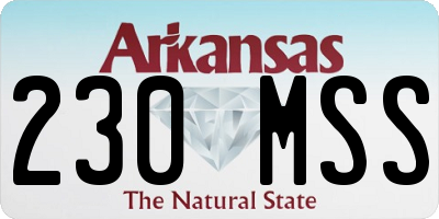AR license plate 230MSS