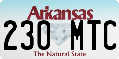AR license plate 230MTC