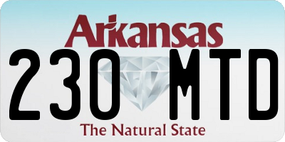 AR license plate 230MTD