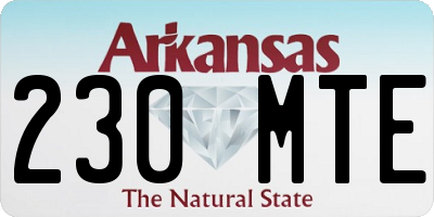 AR license plate 230MTE