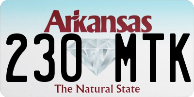AR license plate 230MTK