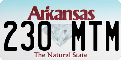 AR license plate 230MTM