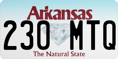 AR license plate 230MTQ