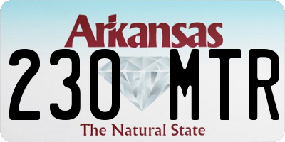AR license plate 230MTR