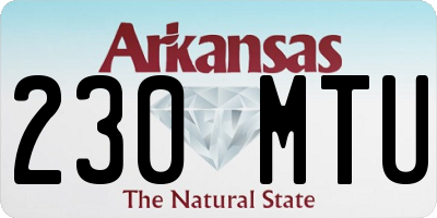 AR license plate 230MTU
