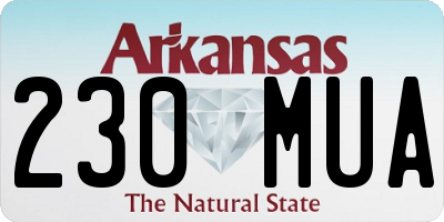 AR license plate 230MUA