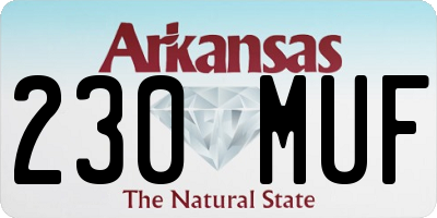 AR license plate 230MUF