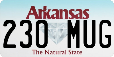 AR license plate 230MUG