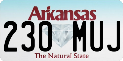 AR license plate 230MUJ