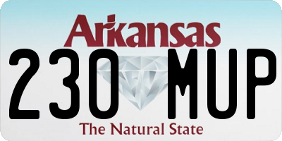 AR license plate 230MUP