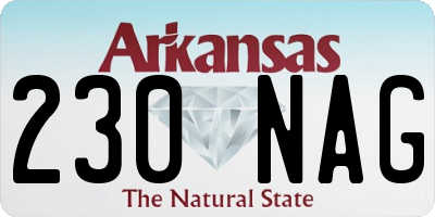 AR license plate 230NAG