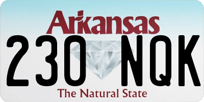 AR license plate 230NQK