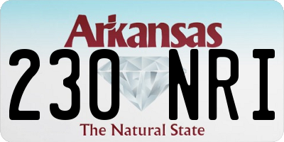 AR license plate 230NRI