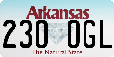 AR license plate 230OGL