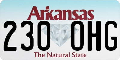 AR license plate 230OHG
