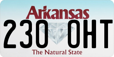 AR license plate 230OHT