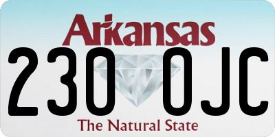 AR license plate 230OJC