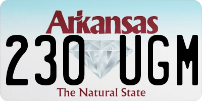 AR license plate 230UGM
