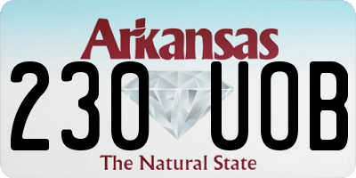 AR license plate 230UOB