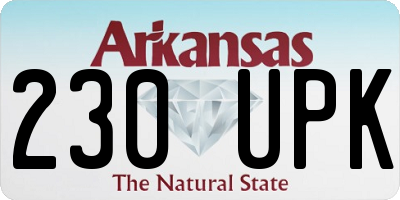 AR license plate 230UPK