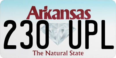 AR license plate 230UPL