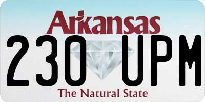 AR license plate 230UPM