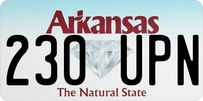 AR license plate 230UPN