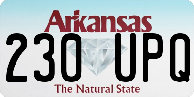 AR license plate 230UPQ