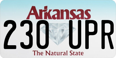 AR license plate 230UPR