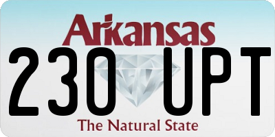 AR license plate 230UPT
