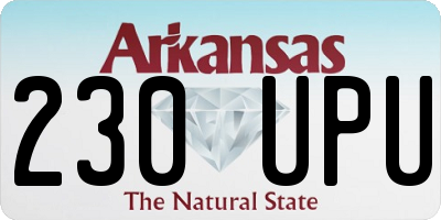 AR license plate 230UPU