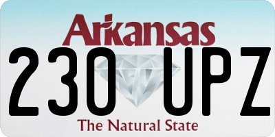 AR license plate 230UPZ