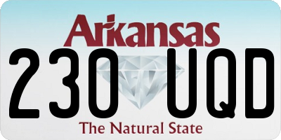 AR license plate 230UQD