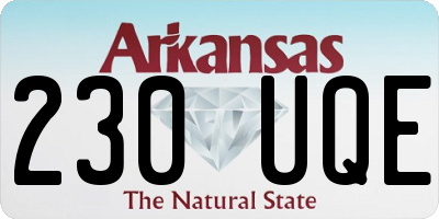 AR license plate 230UQE
