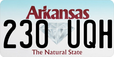 AR license plate 230UQH