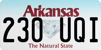 AR license plate 230UQI
